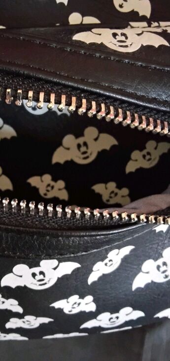 Loungefly Disney Mickey Mouse Bat Mini Backpack Black White Disney Franchise main image 5